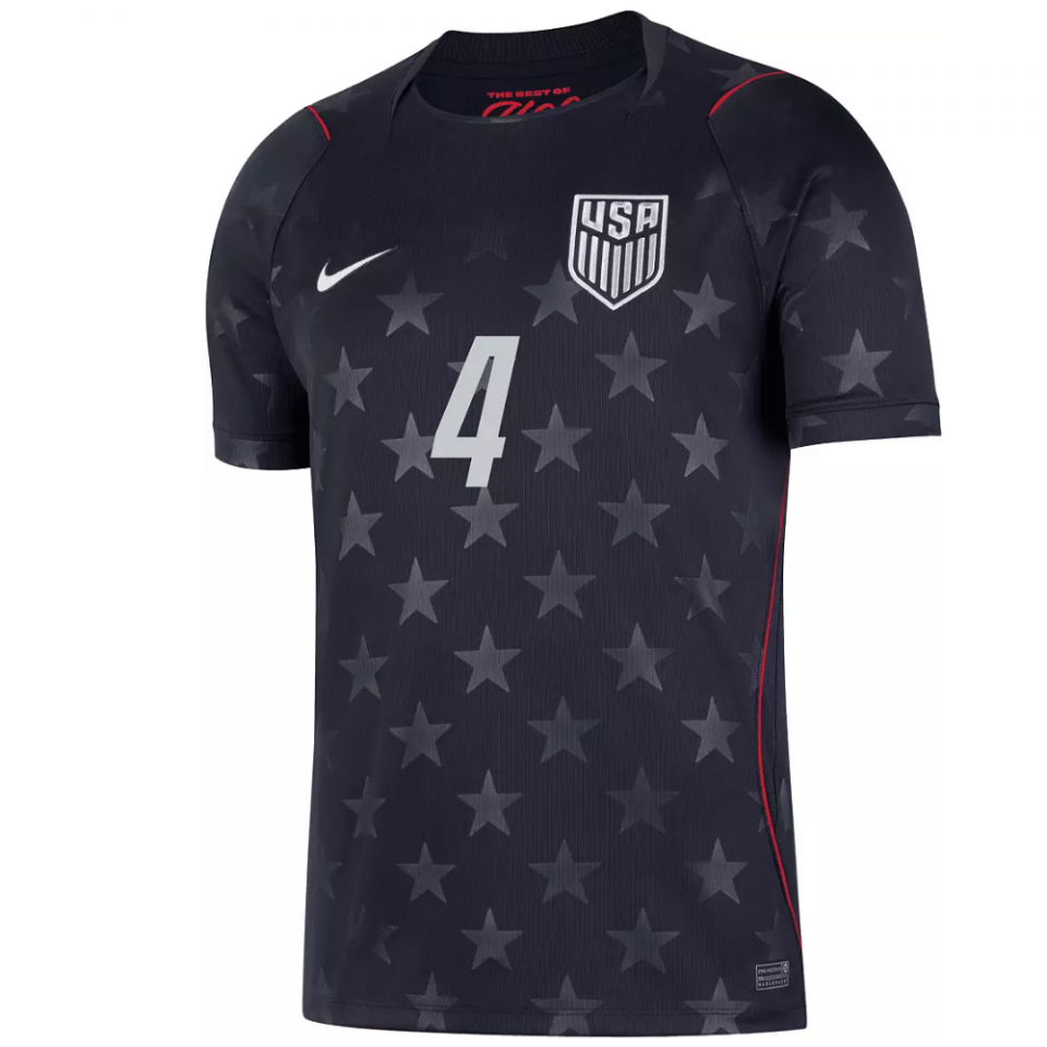 Nike USA 2026 Away Stadium Jersey TYLER ADAMS 4
